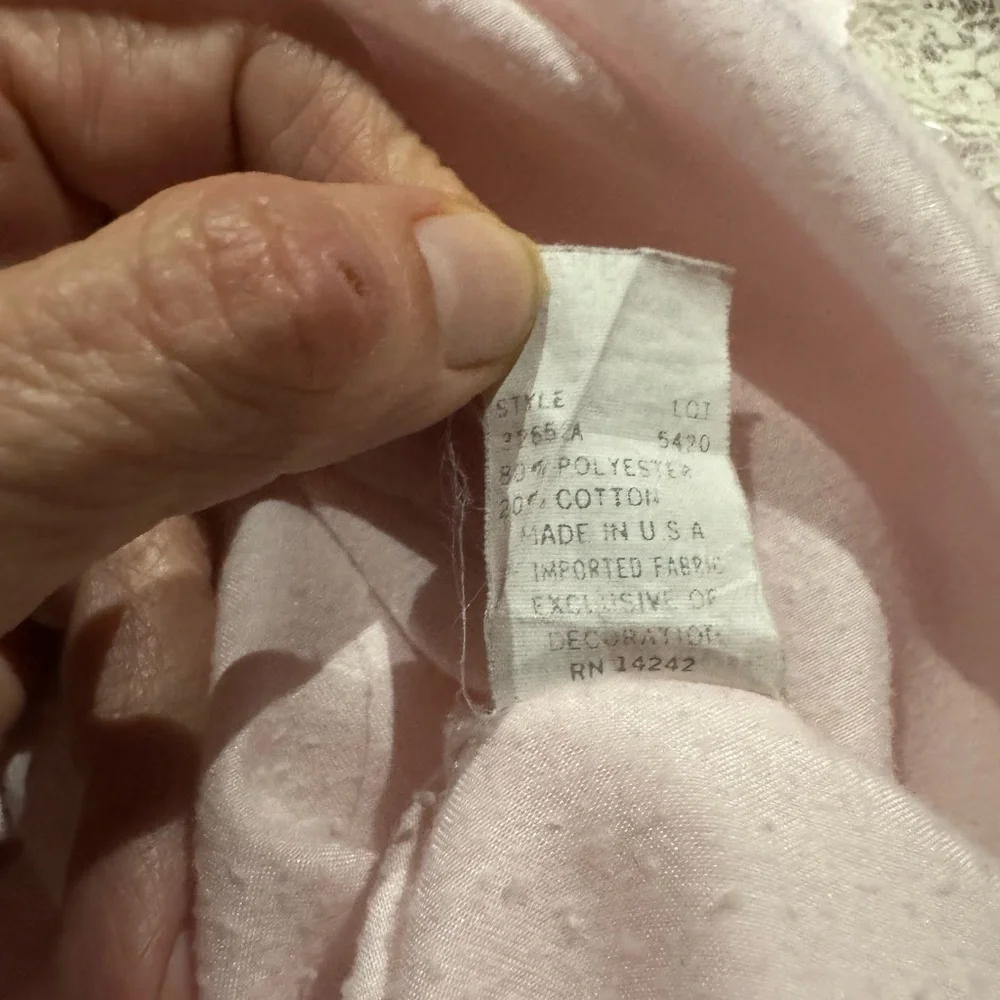 1980s Christian Dior Lace & Open Weave Embellishment Nightgown‎ - Picture 11 of 11